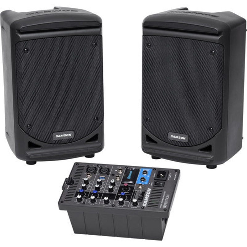 Samson Expedition XP300 6 2-Way 300W All-In-One Portable Bluetooth-Enabled Stereo PA System