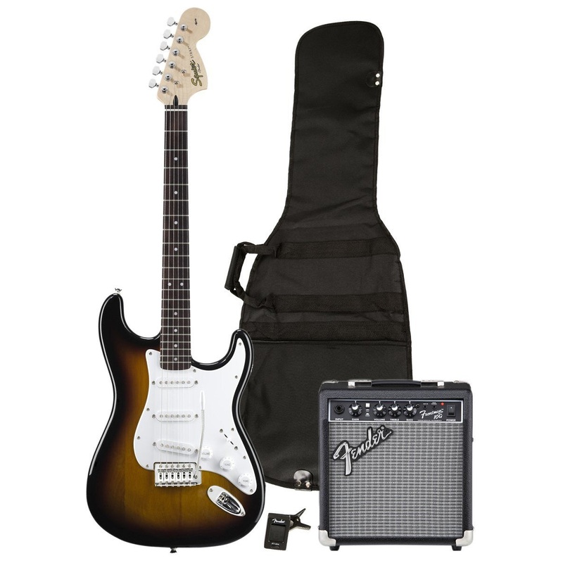 SQUIER by FENDER Stratocaster Guitar Package, Sunburst