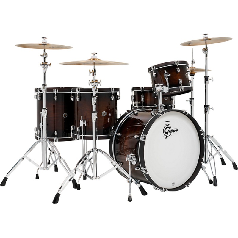Gretsch Drums Catalina Special Edition Walnut/Maple 5-Piece Shell Pack with Wood Hoops and 22 in. Bass Drum Walnut Burst