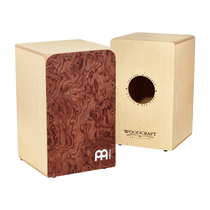 Meinl Woodcraft Cajon, Bubinga Burl FrontPlate