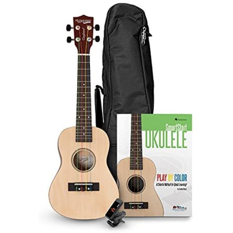 Tanglewood TU101NAK Concert Ukulele Learn-To-Play Bundle with Tuner and Gig Bag