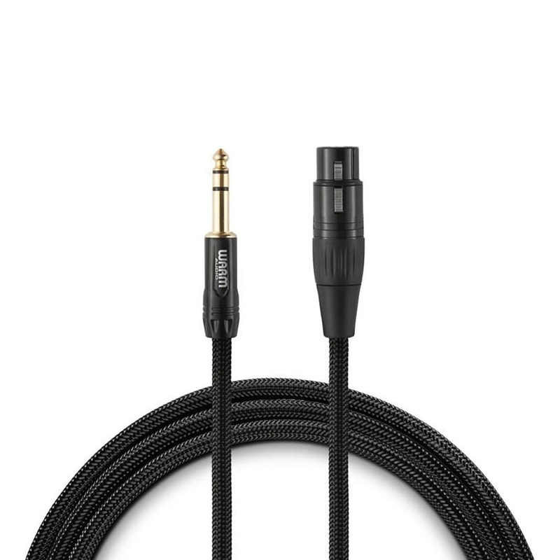 Warm Audio Premier Gold XLR Female to TRS Male Cable – 3′