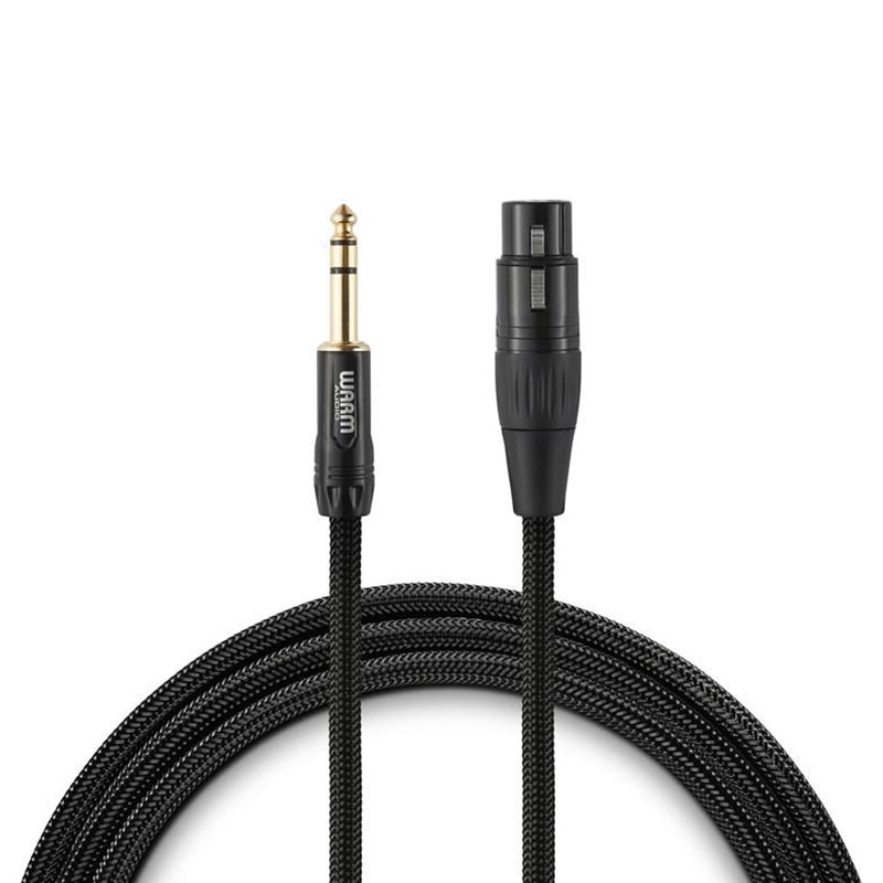 Warm Audio Premier Gold XLR Female to TRS Male Cable – 6′