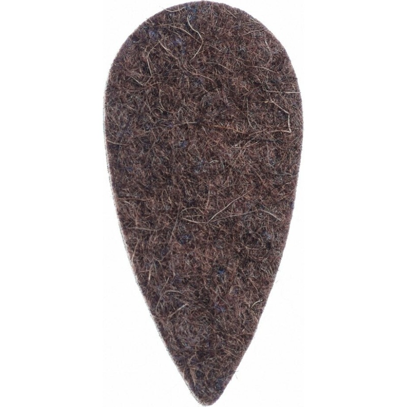 Felt Tones Teardrop Brown Wood Felt Single Plectrum