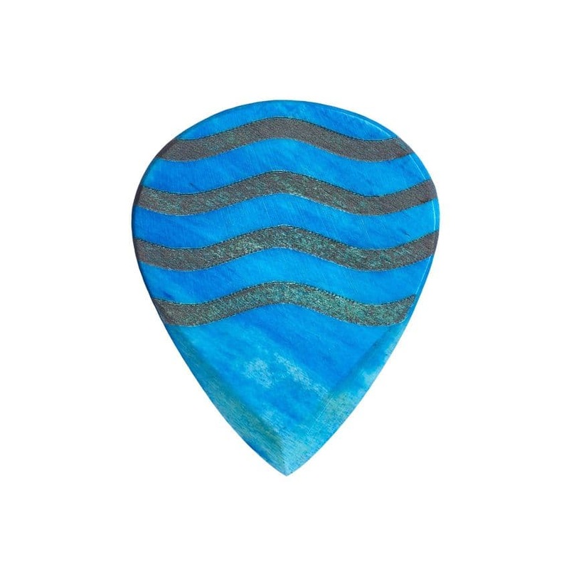 Jazzy Tones Max Turquoise Bone 1 Guitar Pick