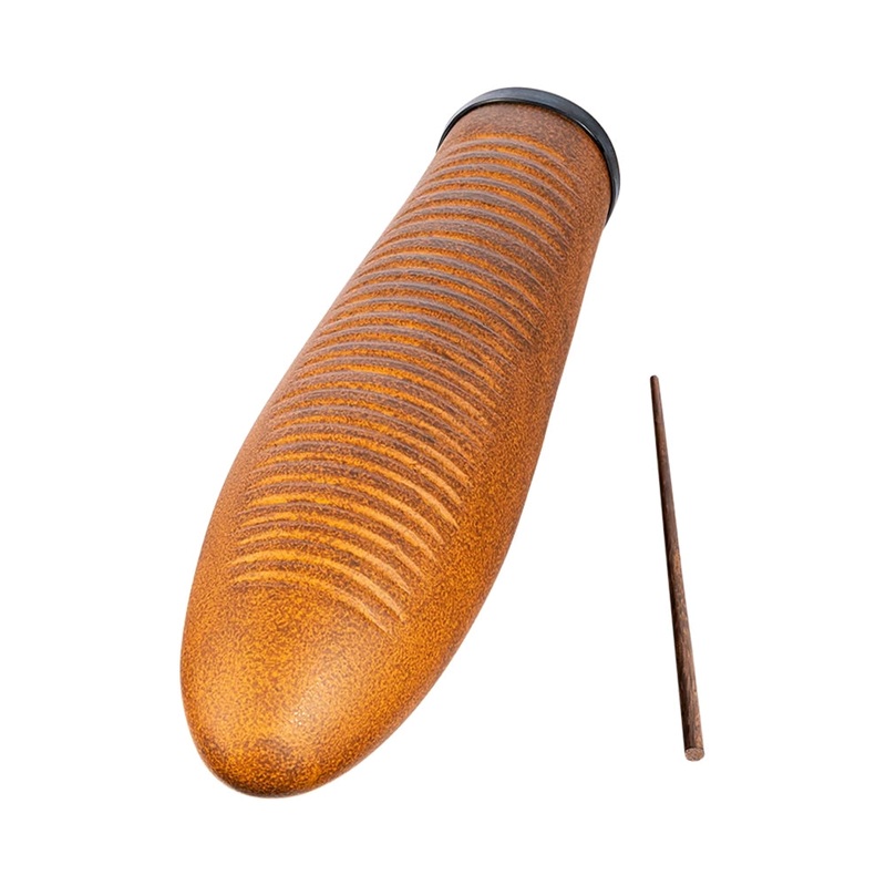 Meinl Premium Fiberglass Giro w/ Scrapper – Brown