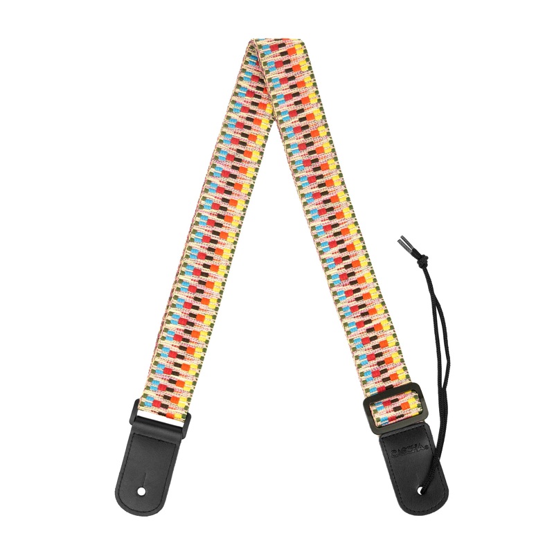 Cascha Ukulele Strap Jacquard – Rainbow