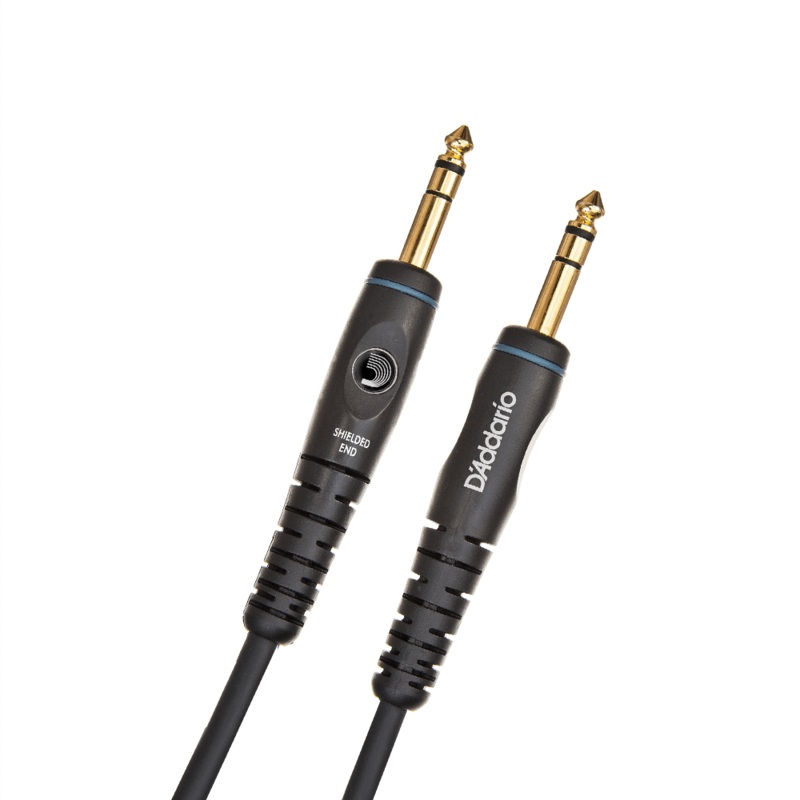 D’Addario Custom Series Instrument Cable   TRS Male – TRS Male, Stereo, 10 ft.