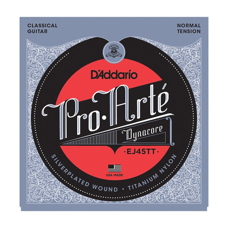 D’Addario Normal Tension Pro-Arte Dynacore Titanium Trebles Classical Guitar Strings