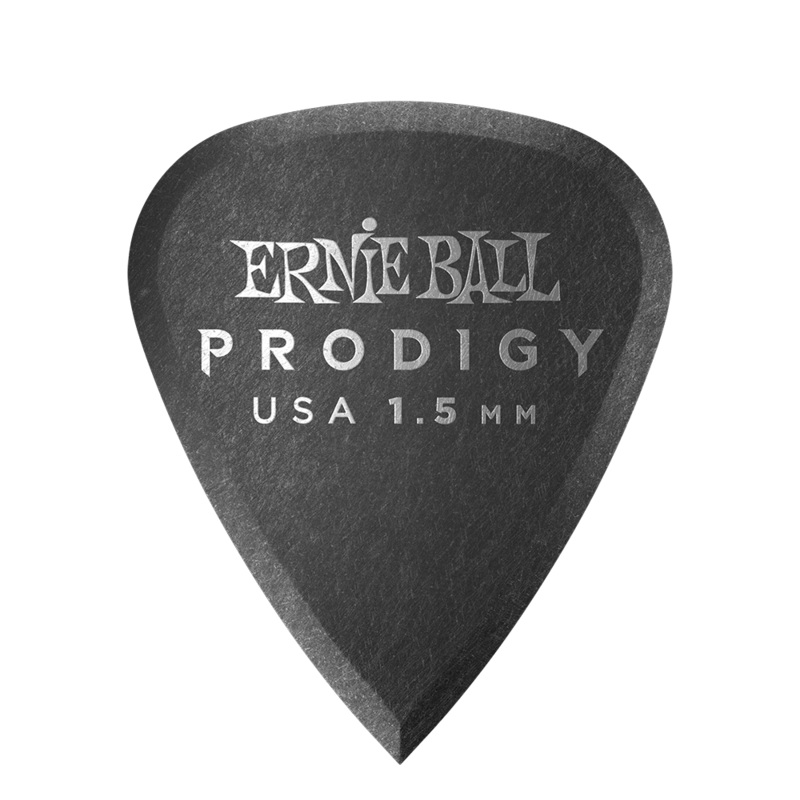 Ernie Ball 1.5mm Black Standard Prodigy Picks – 6 Pack