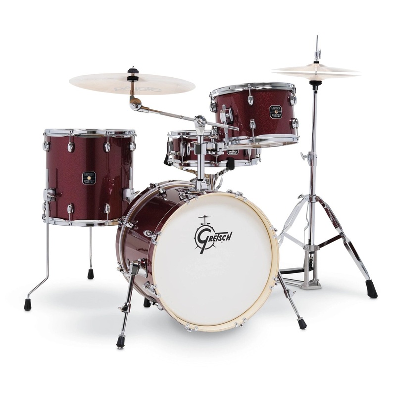 Gretsch Energy 4 Piece Drum Kit with 18 Bass Drum – Red Sparkle