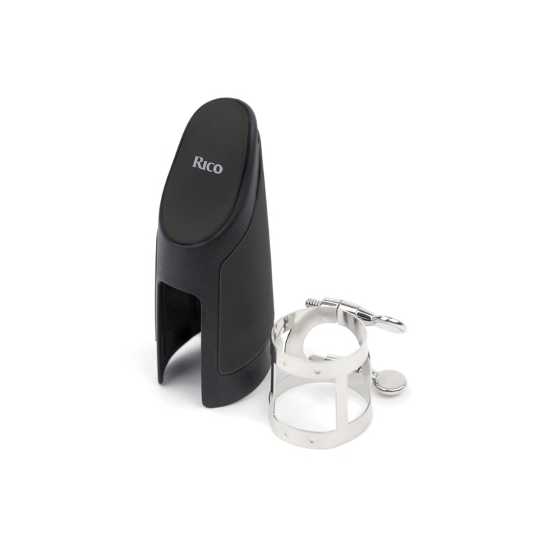 Rico by D’Addario Ligature For Alto Saxophone Nickel-Plated, Ligature & Cap Set
