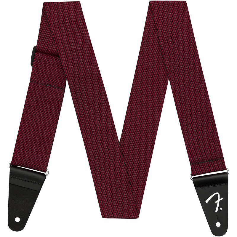 Fender 2 Wide Modern Tweed Strap – Red & Black