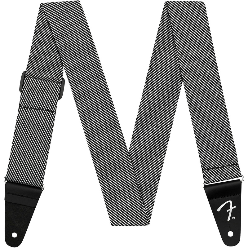 Fender 2 Wide Modern Tweed Strap – White & Black