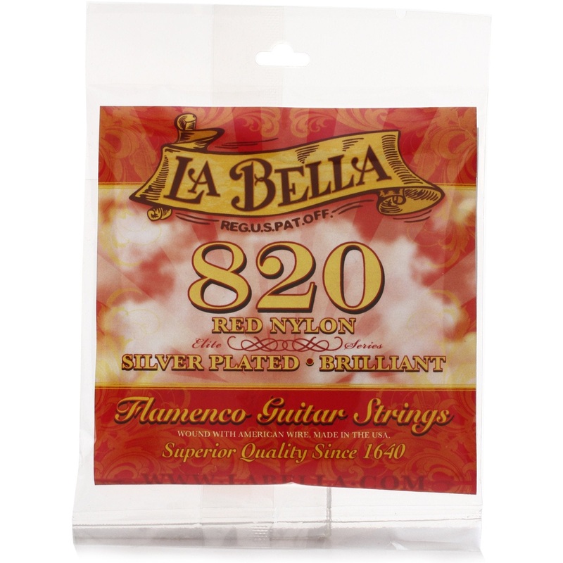 La Bella 820 Elite – Flamenco, Red Nylon