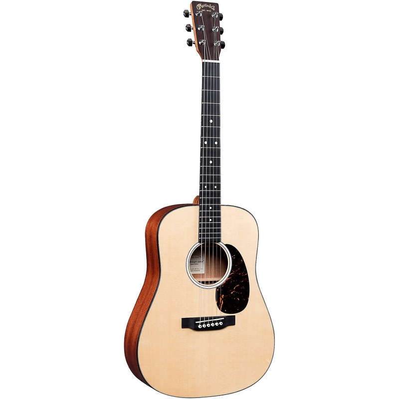 Martin DJr-10E Sitka Top Dreadnought Junior Acoustic-Electric Guitar Natural