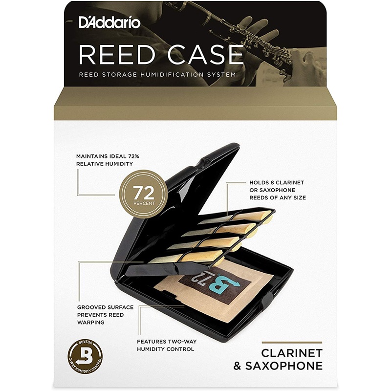 DAddario Multi-Instrument Reed Storage Case with Humidity Control Pack