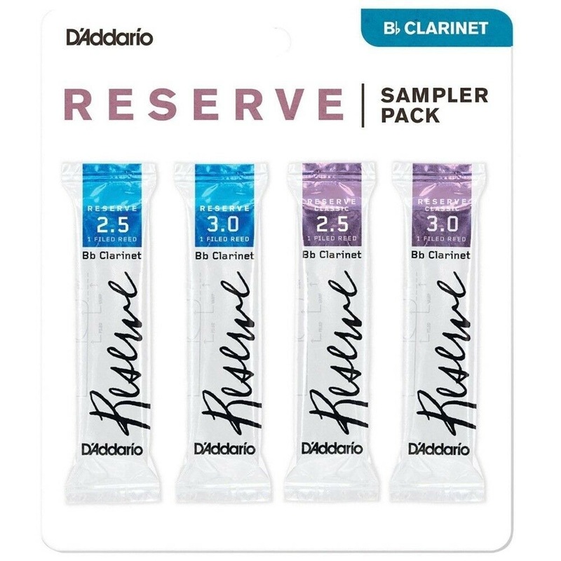 DAddario Reserve Bb Clarinet Reeds Sampler Pack- #2.5-3