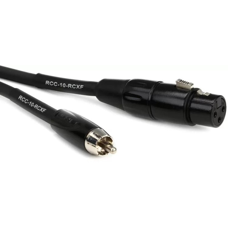 Roland Black Series XLR Female To RCA Interconnect Cable