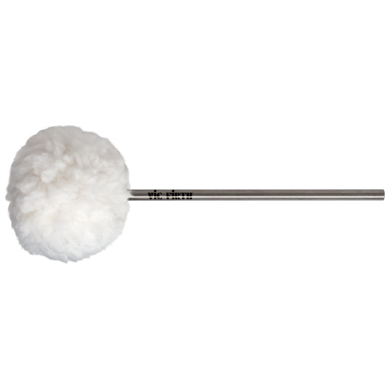 Vic Firth VicKick Bass Drum Beater – Medium Fleece Oval Head