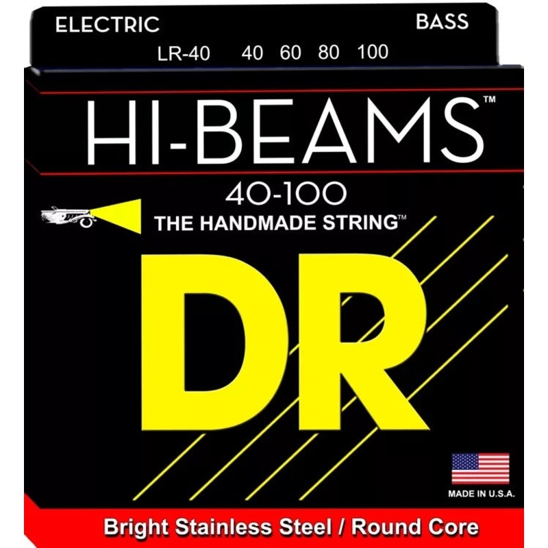 DR Strings LR-40 Hi-Beam Stainless Steel Light Bass Strings