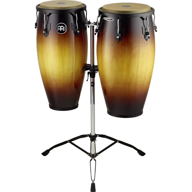 Meinl 11 & 12 Conga Set With Tripod Stand – Vintage Sunburst