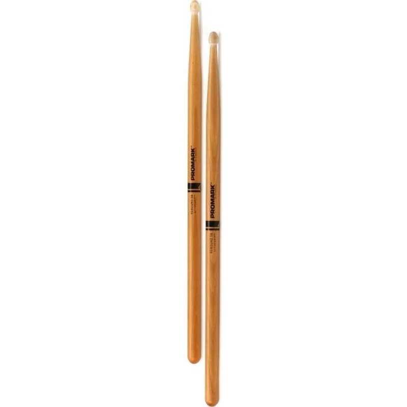 Promark Rebound Drumsticks with ActiveGrip Clear – 5B- Wood Tip