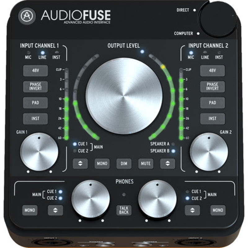 Arturia AudioFuse Rev2 14×14 Audio Interface (Black)