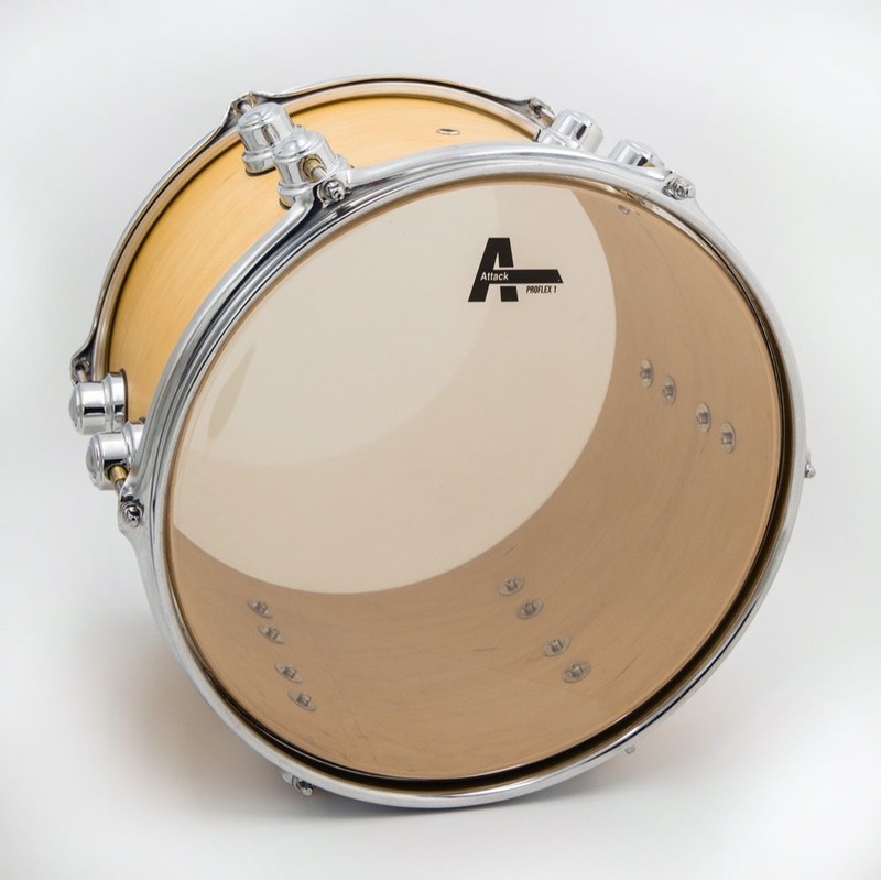 Attack Pro Flex 1 Series 1 Ply No Overtone Bass Drum Clear Drum Head – 18