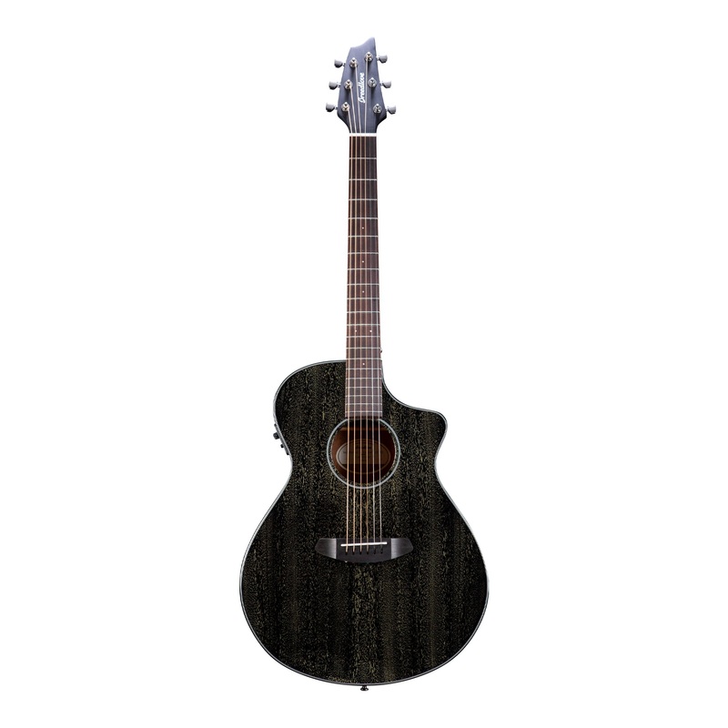 Breedlove Rainforest S Concert Acoustic-Electric Guitar Black Gold CE