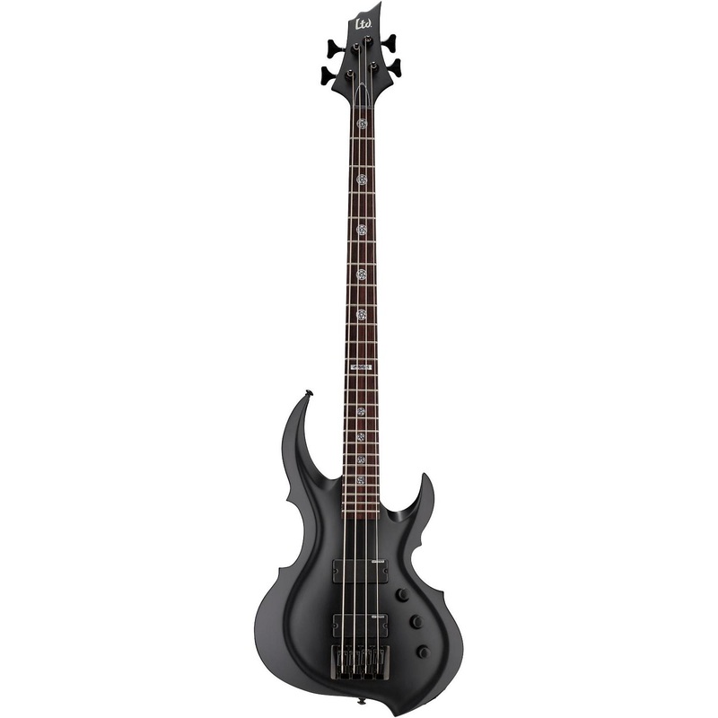 ESP LTD 4 String Tom Araya Signature Electric Bass – Black Satin