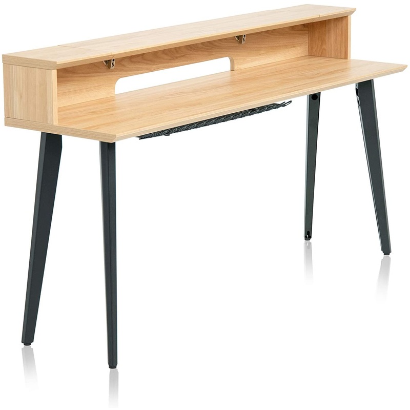 Gator Frameworks Elite Series 88-Note Keyboard Desk – Natural Maple
