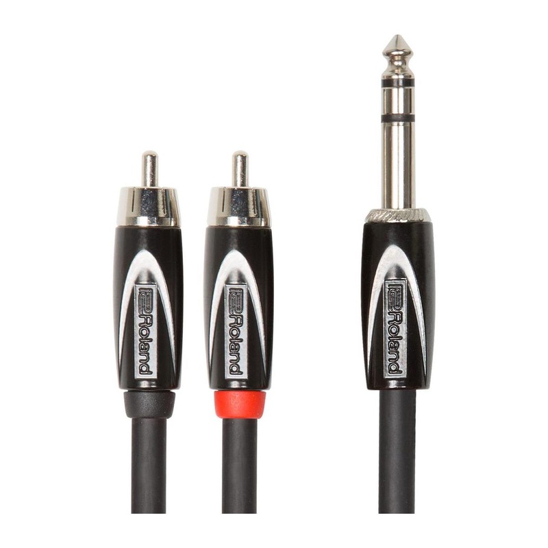 Roland RCC-10-TR2RV2 Jack Stereo to 2x RCA Cable – 10ft