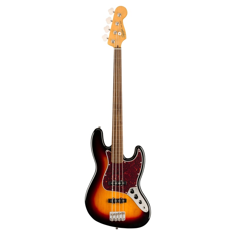 Squier Classic Vibe ’60s Fretless Jazz Bass 3-Color Sunburst