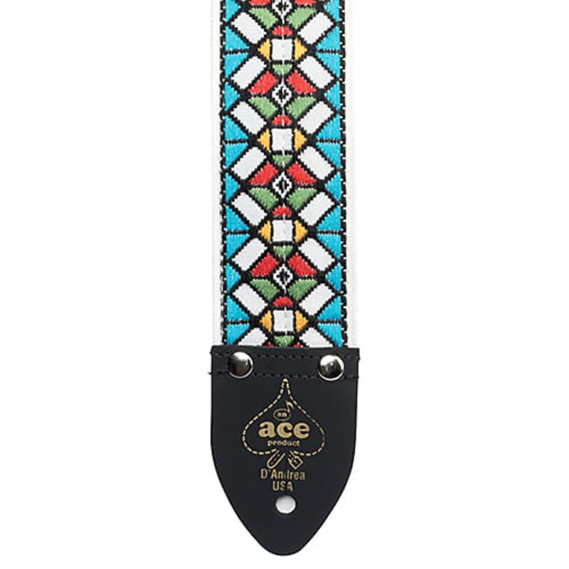 D’Andrea Vintage Reissue Stained Glass Adjustable 2 Guitar Strap