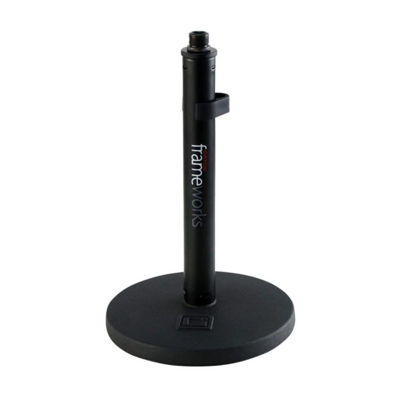 Gator Frameworks 9 Fixed-Height Desktop Microphone Stand with Round Base