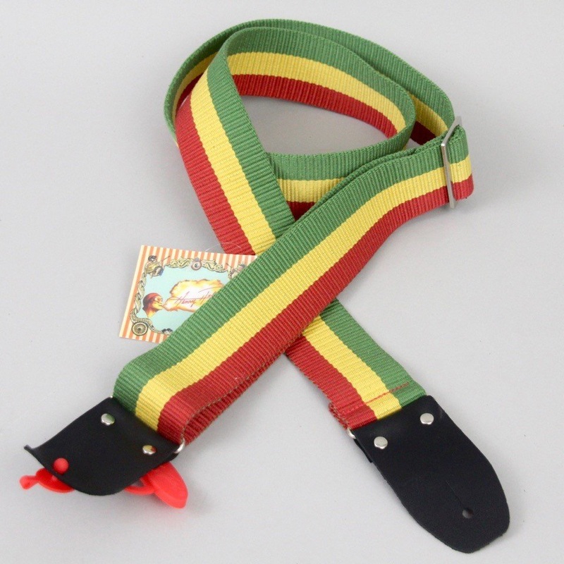 Henry Heller 2 Heavy Cotton Guitar Strap Jamaica Design