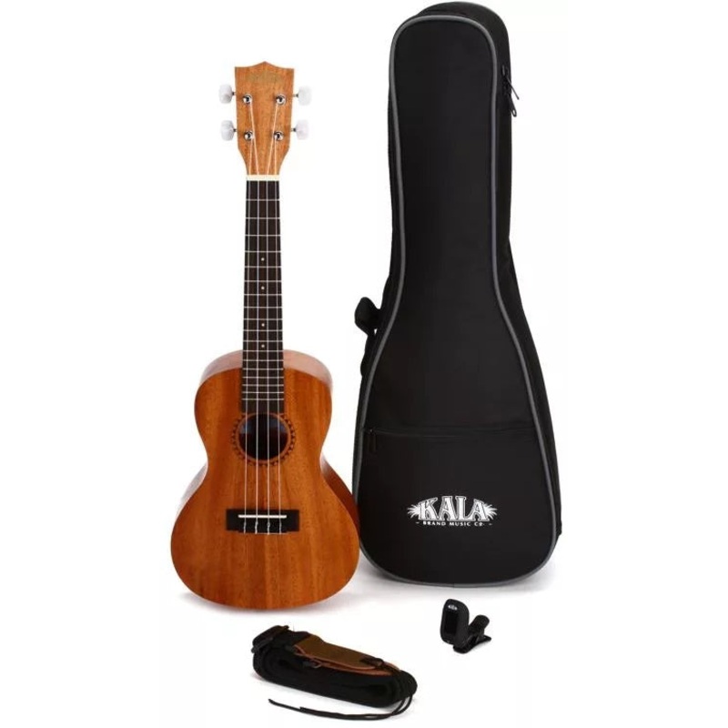 Kala KA-15C Concert Ukulele Bundle – Satin Natural