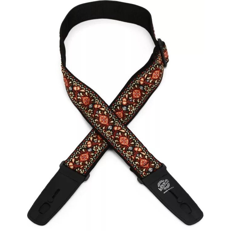 Lock-It Straps Retro Vintage Series jacquard Strap with Locking Ends – Chestnut Bay