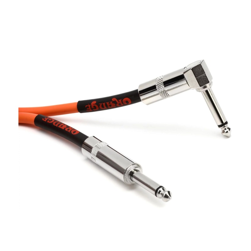 Orange  Crush 20′ Instrument Cable Straight to Right Angle – CA037