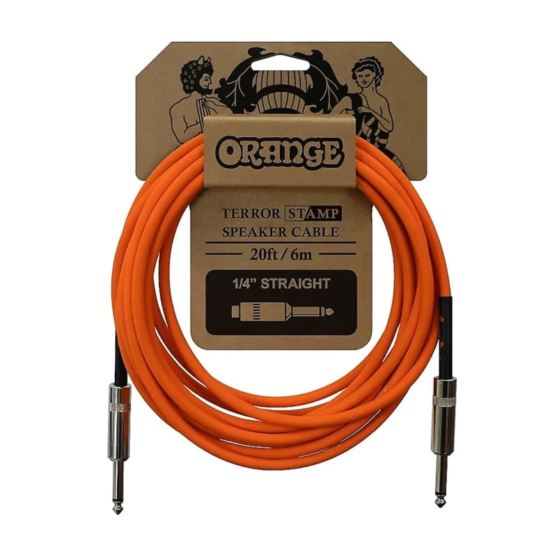 Orange Terror Stamp 20′ 1/4 inch – 1/4 Inch Speaker Cable – CA041