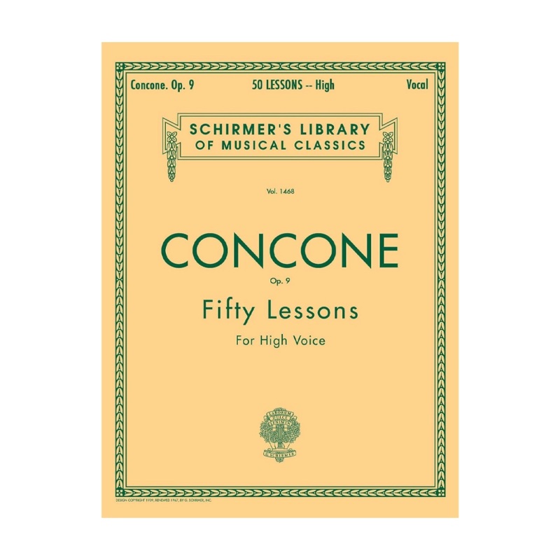 Schirmer Library of Classics Volume 242: 50 Lessons for High Voice, Op. 9