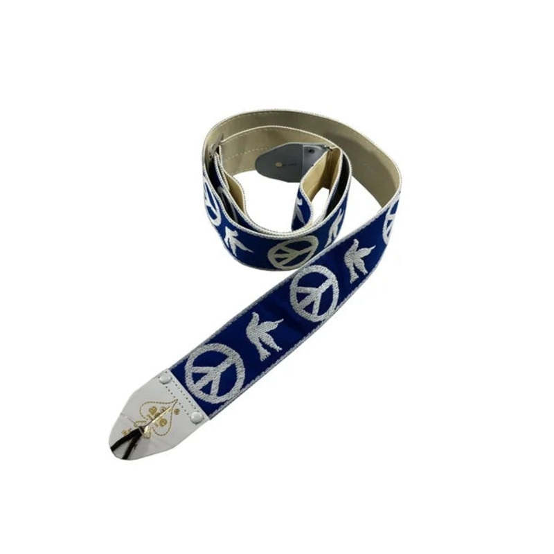 Ace Correa de Guitarra Estilo Vintage Diseo de Palomas de la Paz Azul y Blanco