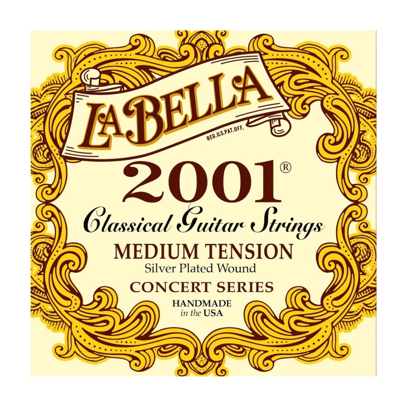 La Bella 2001 Classical Guitar E (1st) Strings – Medium Tension
