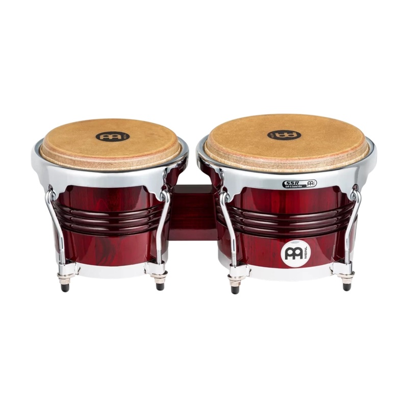 Meinl Percussion Marathon Exclusive Bongos 6.75 And 8 Pine Bongos  – Wine Red