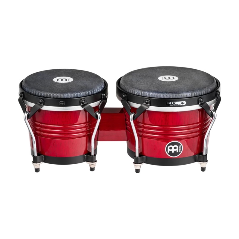 Meinl Percussion Marathon Traditional Bongos 6.75 And 8 Siam Oak Bongos – Wine Red