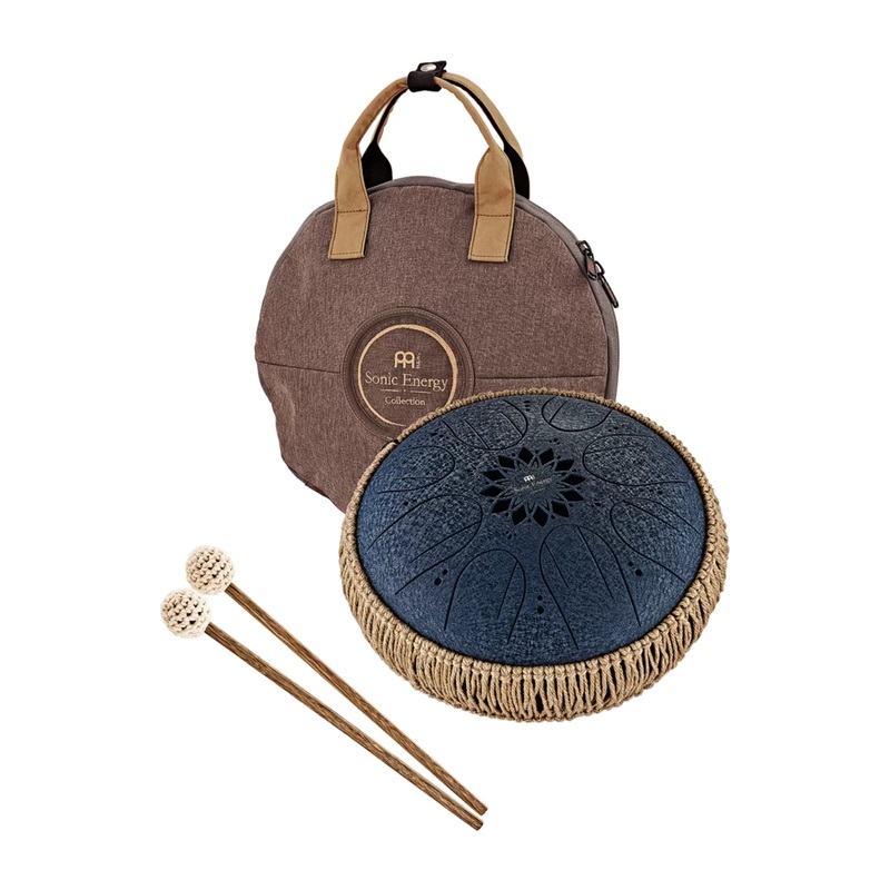 Meinl Sonic Energy Medium Octave Steel Tongue Drum, C Minor – 10 inch, Navy Blue