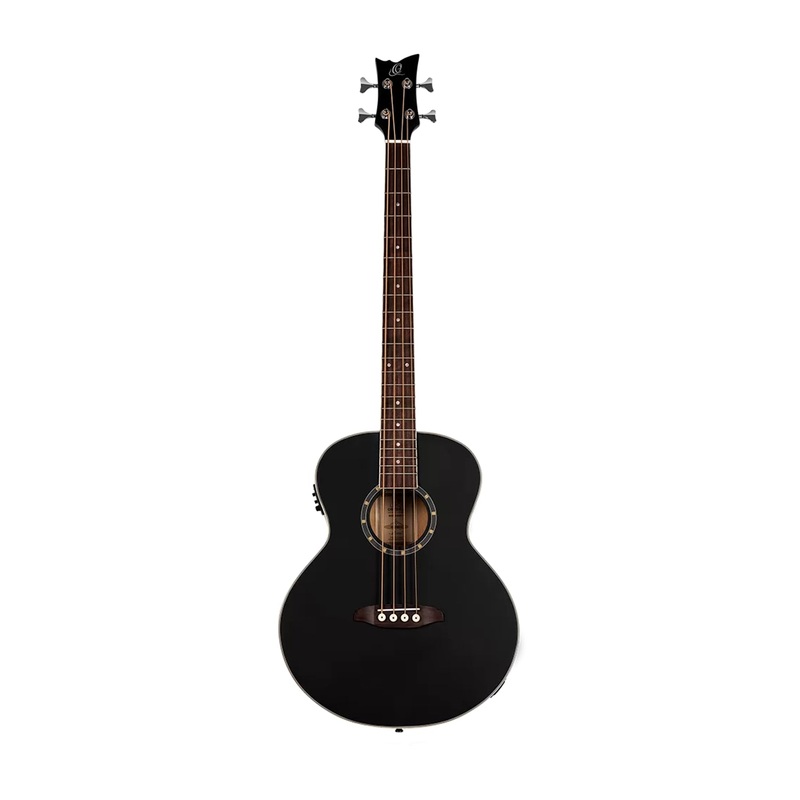 Ortega Guitars D7e-Sbk-4 Deep Series Medium Scale A/E Bass