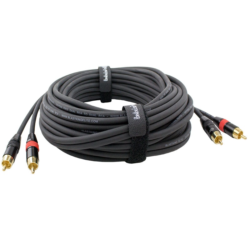 Blastking 10′ Dual RCA to Dual RCA Cable  C2R2R