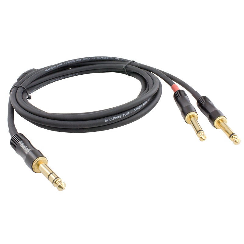 Blastking 10′ Single 1/4 Balanced to Dual 1/4 Cable  CQB2QU